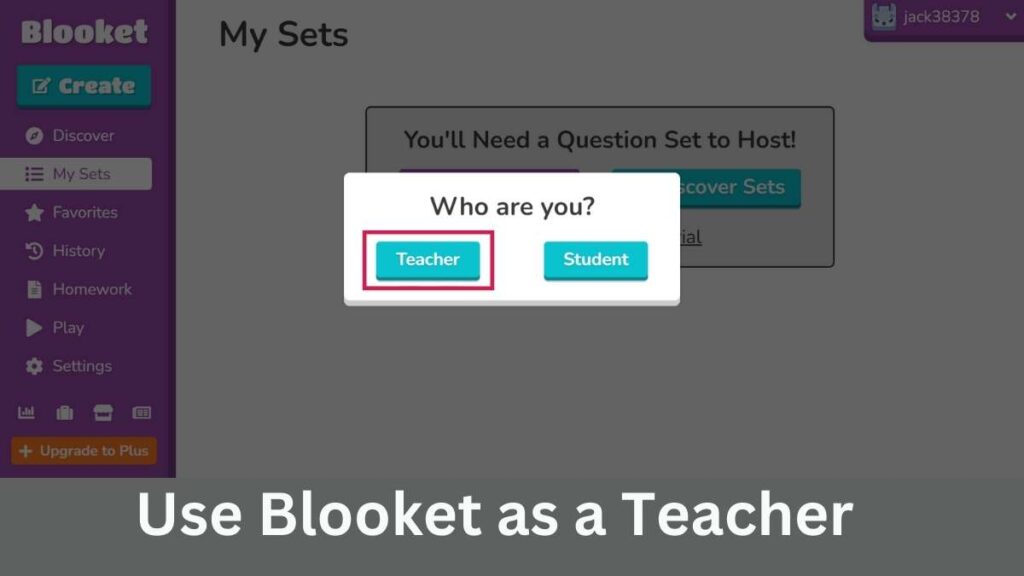 Use Blooket as a Teacher