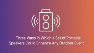 Portable Bluetooth speakers create atmosphere, boost social connection, and enable interactive fun at outdoor events.