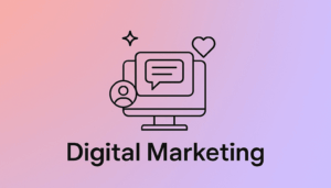 Flat illustration showing digital marketing boosting customer engagement through personalization, interaction, and social media in Thailand